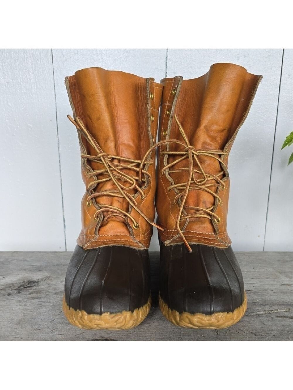 Vintage 8" L.L. Bean 8 Eyelet Maine Duck Boots size 11